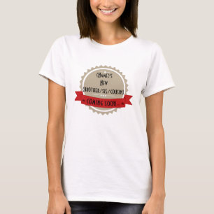 Camiseta Vinda logo t-shirt da maternidade do anúncio do