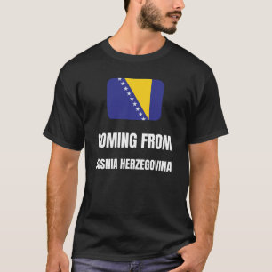 Camiseta Vindo da Bósnia-Herzegovina