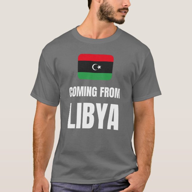 Camiseta Vindo da Líbia (Frente)