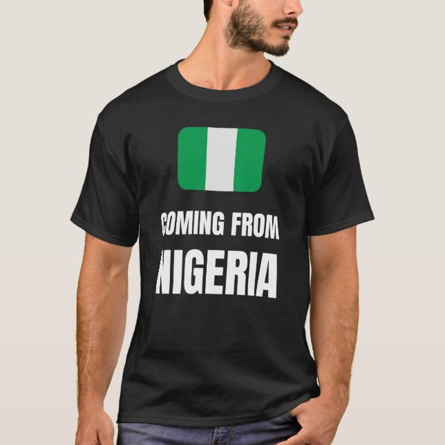 Camiseta Vindo da Nigéria (Frente)