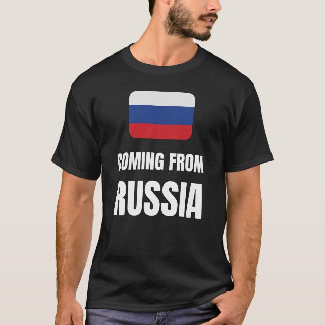 Camiseta Vindo da Rússia (Frente)