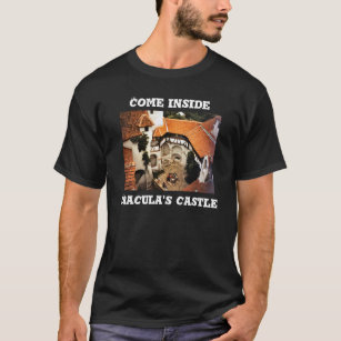 Camiseta Vindo dentro do castelo de Dracula