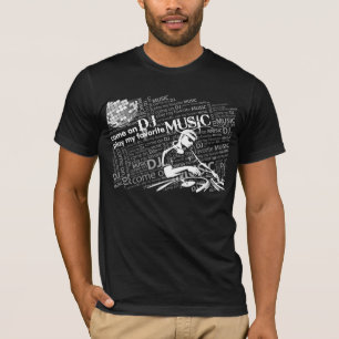 Camiseta Vindo no t-shirt da obscuridade do DJ