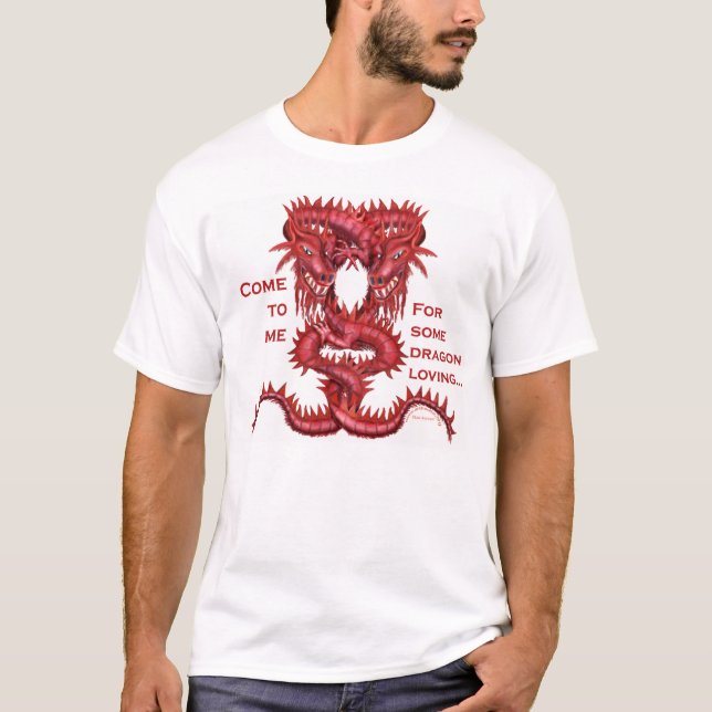 Camiseta Vindo para dragão loving (Frente)