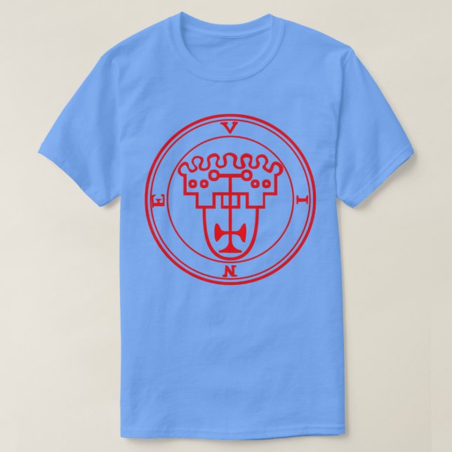 Camiseta Vine Ars Goetia Sigil Red (Frente do Design)