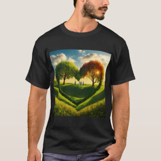 Camiseta "Vine Heart Greenery T-Shirt