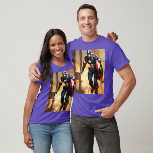 Camiseta "Vingadores se reúnem! Super-Herói Oficial Da Marv