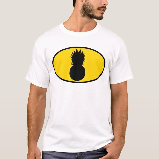 Camiseta Vingadores T sem mangas do abacaxi dos homens (Frente)