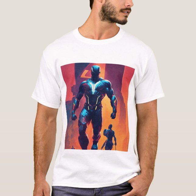 Camiseta Vingadores vs. Automação: O Último Confronto (Frente)