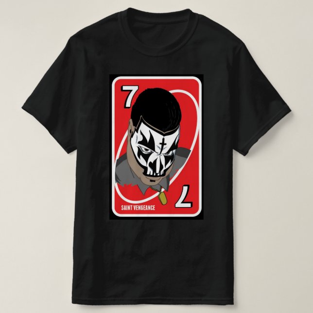 Camiseta VINGANÇA DE santo (Frente do Design)