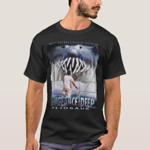 Camiseta Vingança - Pliosaur - do t-shirt preto profundo