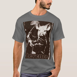 Camiseta Vingança vegetariana família césio retro