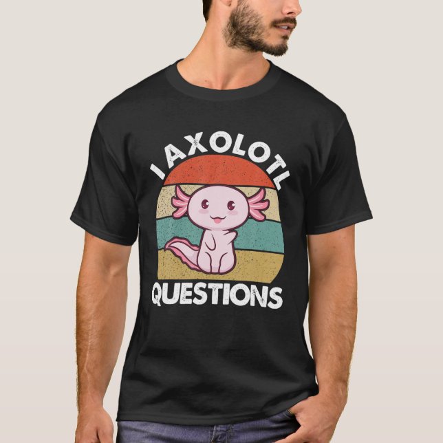 Camiseta Vingate Retro I Axolotl Pergunta Encantado Axolo (Frente)