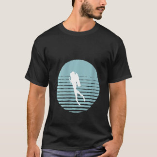 Camiseta Vinhas Scuba Diver Embarcação De Garrafa Aberta