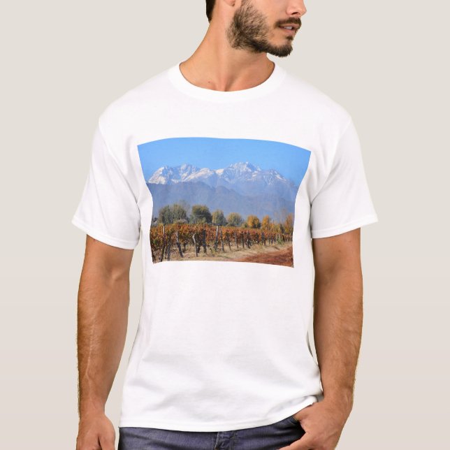 Camiseta Vinhedos na queda de Mendoza, Argentina (Frente)