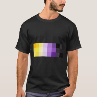 Camiseta Vinheta adesiva de pixel não binária