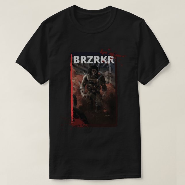 Camiseta Vinheta BRZRKR (Frente do Design)
