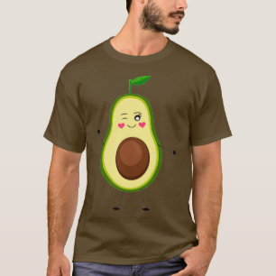 Camiseta vinheta de abacate fofo