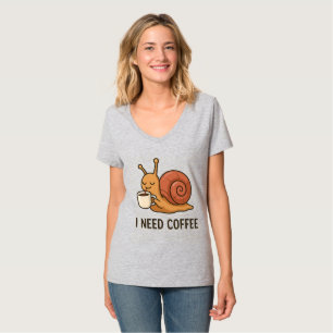 Camiseta Vinheta de café de caracol