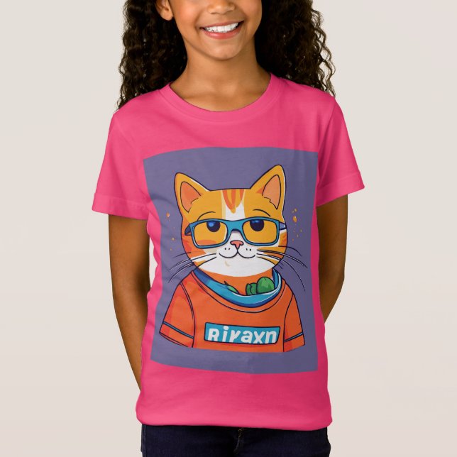 Camiseta Vinheta de Colega de Gato Cheio" (Frente)