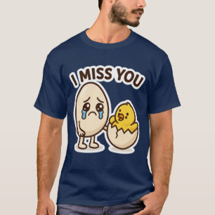 Camiseta Vinheta de Ovo Chorando Bonita - Cartoon Engraçado