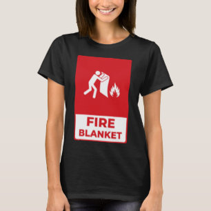Camiseta Vinheta de proteção contra incêndio