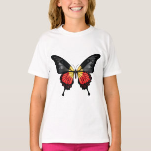 Camiseta Vinheta de Sinalizador da Borboleta Swallowtail Ab