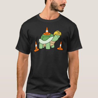 Camiseta Vinheta de Tartaruga de Cone de Tráfego