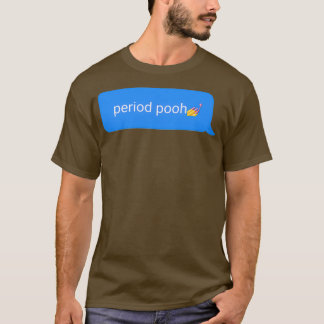 Camiseta Vinheta de Texto Engraçado de Ponto
