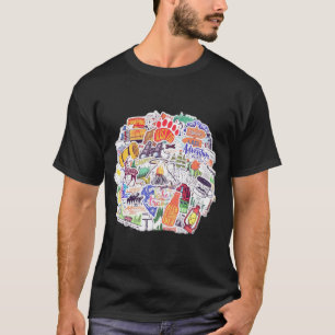 Camiseta Vinhetas para acampar a natureza