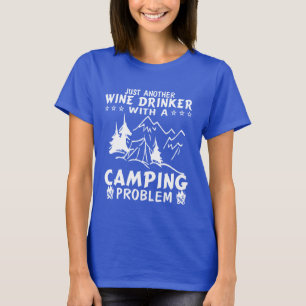 Camiseta Vinho & acampamento