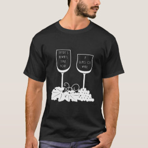 Camiseta Vinho Adulto Engraçado Vidro Vidro Vidro Vidro Vid