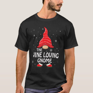Camiseta Vinho Amando Gnome Matching Family Natal