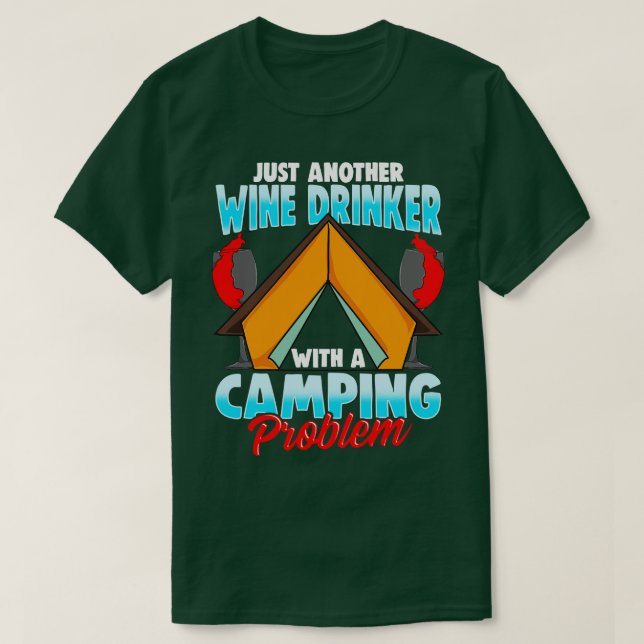 Camiseta Vinho Bebê Campanha Problema com Acampamento Acamp (Frente do Design)