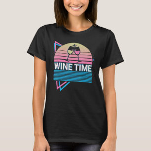 Camiseta Vinho Bebendo Bebida Vinho Hora do Vinho