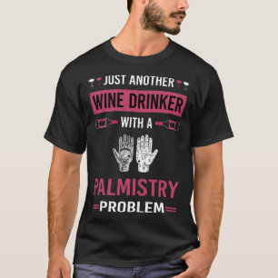 Camiseta Vinho Bebida Palmistry Palmismo, caixa de fortuna