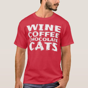 Camiseta Vinho Café Gatos de Chocolate