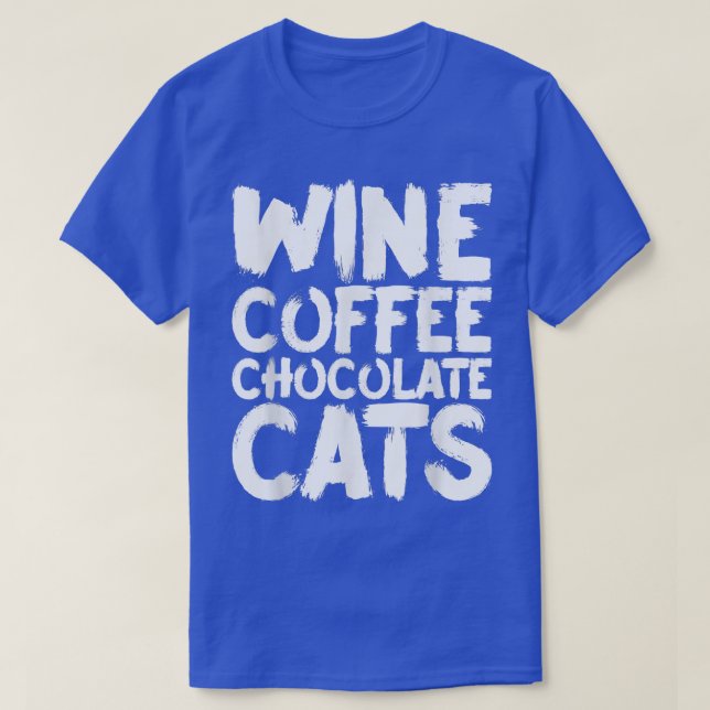 Camiseta Vinho Café Gatos de Chocolate (Frente do Design)