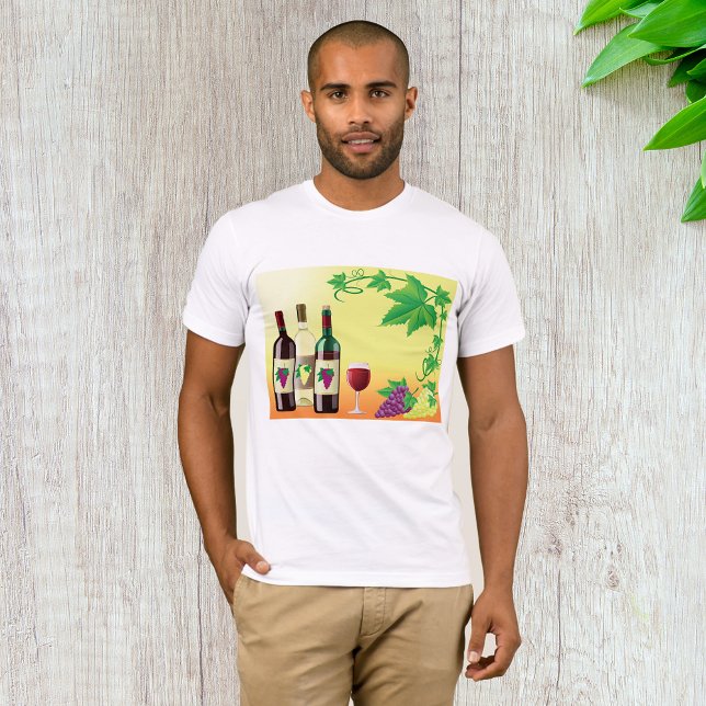 Camiseta Vinho Com Camisa-T (Criador carregado)