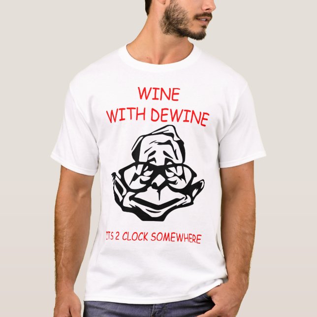 Camiseta vinho com desvinho (Frente)