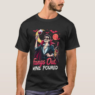 Camiseta Vinho com Presas à Vista Derramado Diversão Dia da