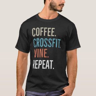 Camiseta Vinho Cruzado De Café Repetir 2 T-Camisa