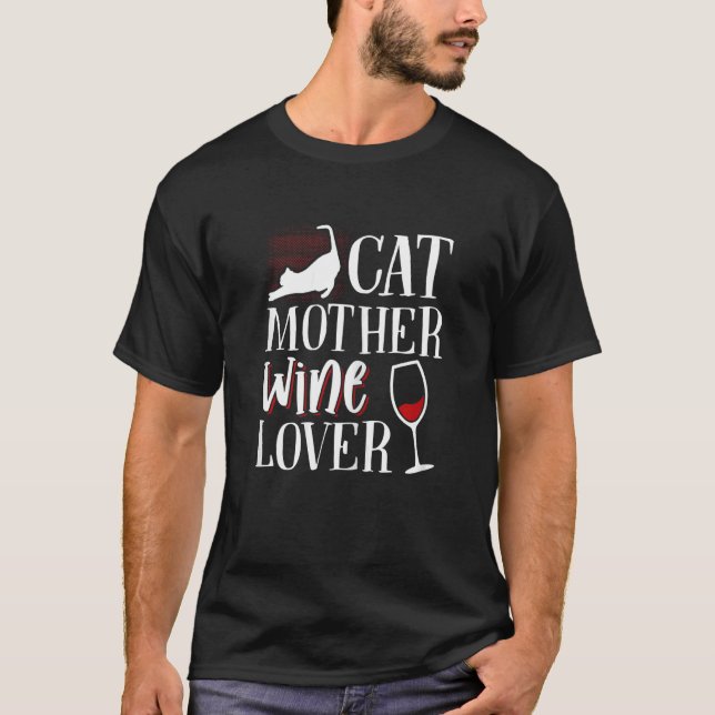 Camiseta Vinho da mãe gata feminina (Frente)