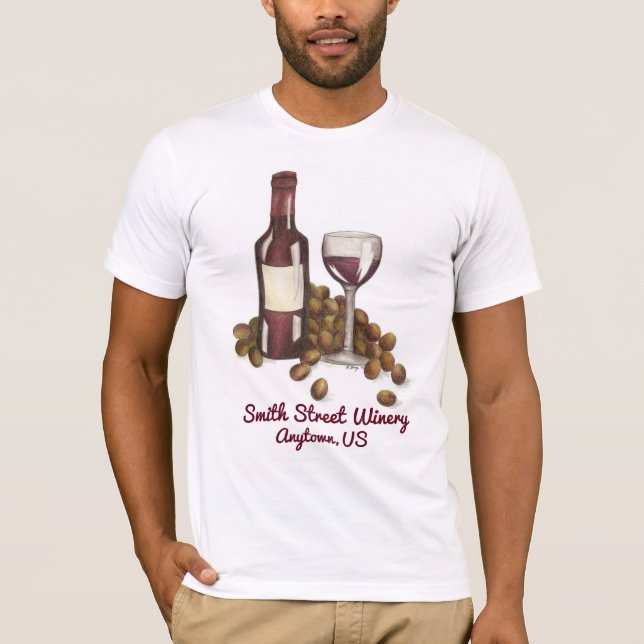 Camiseta Vinho Da Vinha Personalizada Vidro Compre + Camise (Frente)