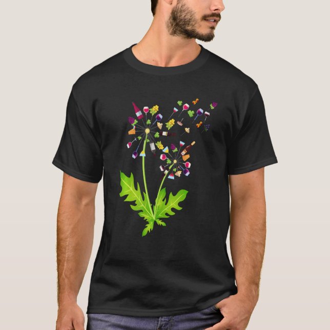 Camiseta Vinho Dandelion Bebendo Vinho Vinho Vinho Vinho Vi (Frente)