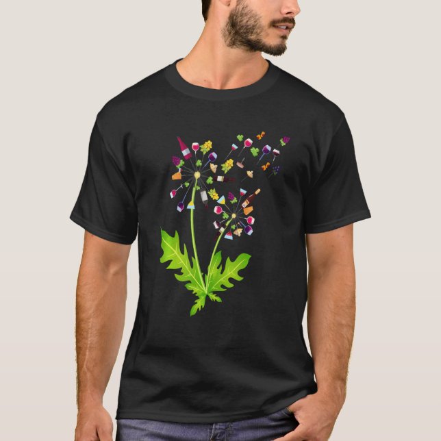 Camiseta Vinho Dandelion Bebendo Vinho Vinho Vinho Vinho Vi (Frente)