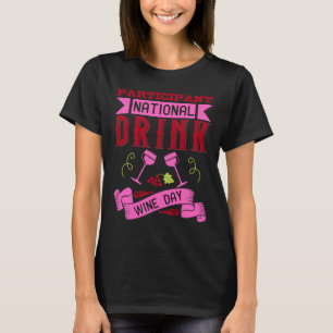 Camiseta Vinho De Bebida Nacional Participante