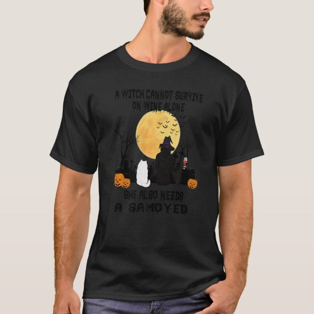 Camiseta Vinho De Bruxa E Cachorro Samozado, Figurino De Ha (Frente)