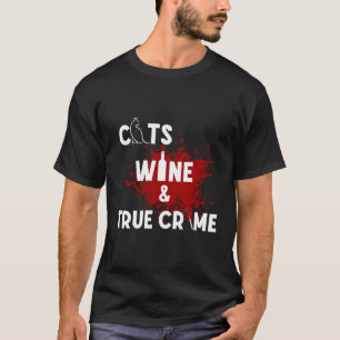 Camiseta Vinho De Gato E Crime Verdadeiro