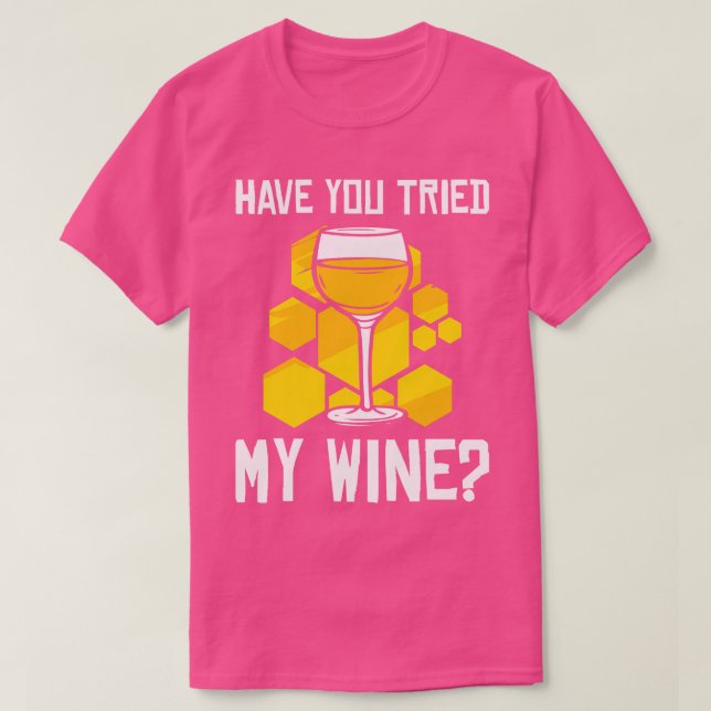 Camiseta Vinho De Mel Para Abelhas Para Criadores Doméstico (Frente do Design)